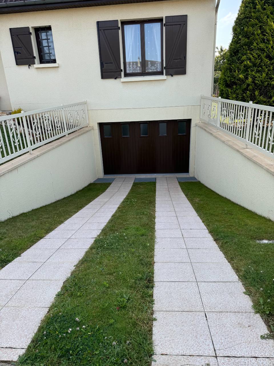 Descente de garage après