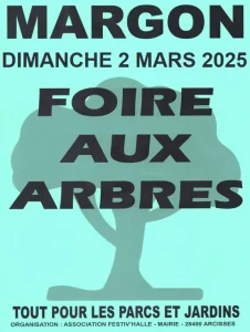 Affiche Foire aux arbres-ville de MARGON-mars 2025